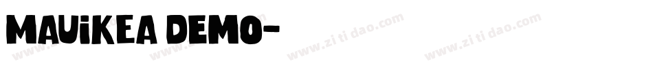 MAUIKEA Demo字体转换